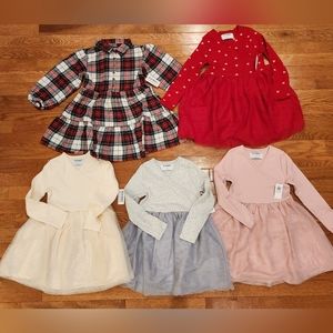 Brand New Old Navy 4T Girls Long Sleeve Adorable Holiday Dresses